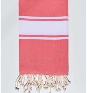 Flat dark salmon fouta Fouta Tunisia - 1