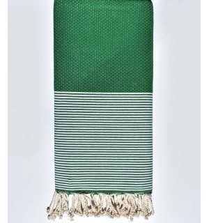 Green honeycomb throw  - 1