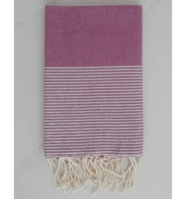 FOUTA Lurex PLATE Bleu fumée 