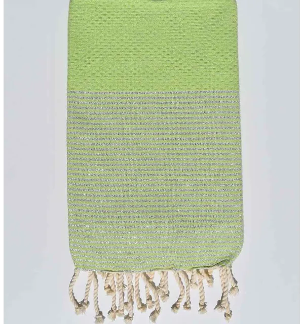 Honeycomb Vivid lime green Fouta Fouta Tunisia - 1