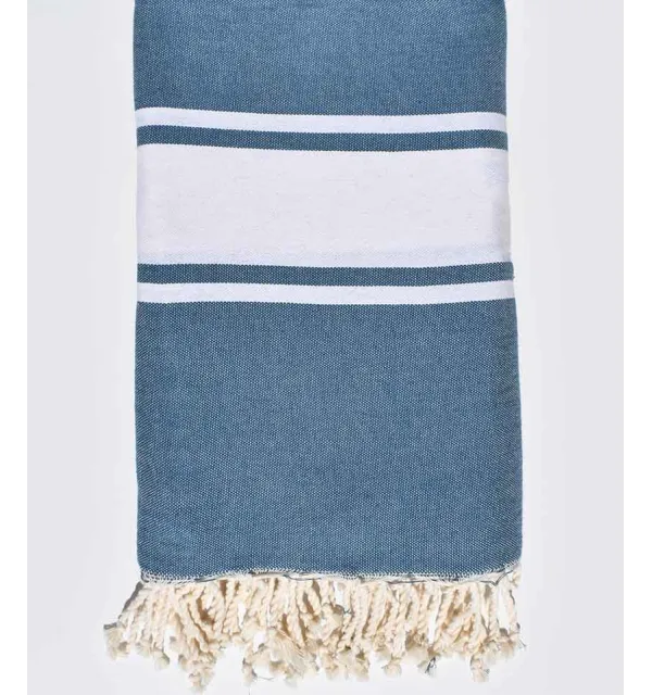 Blue horizon striped throw  - 1