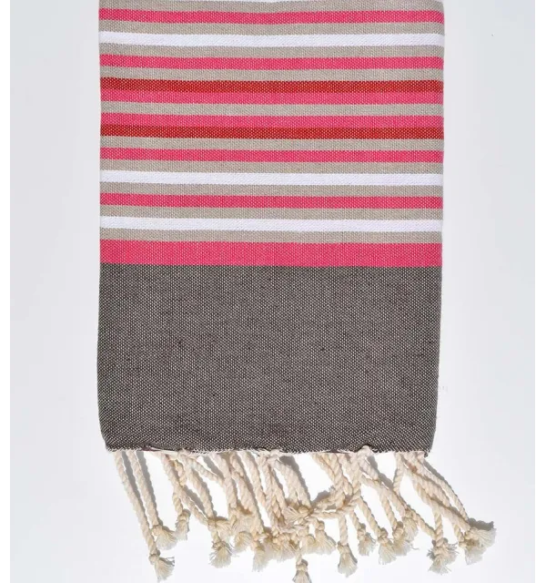 Taupe child beach towel  - 1