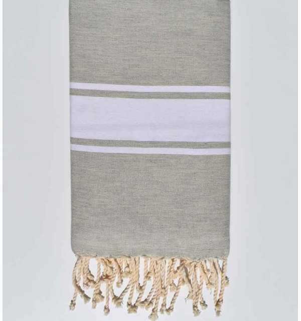 Flat Tourtelle beach towel Fouta Tunisia - 1