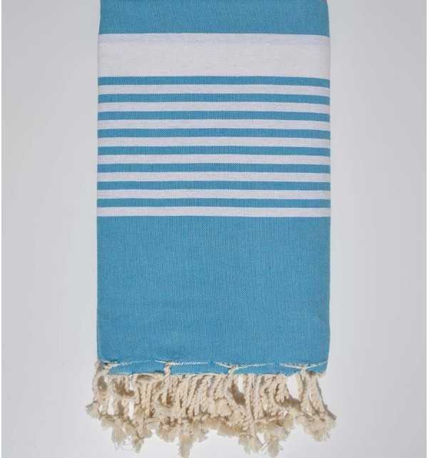 Thrown celestial blue Fouta Tunisia - 1
