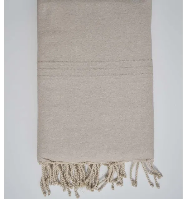 Bed Throw beige sand  - 1