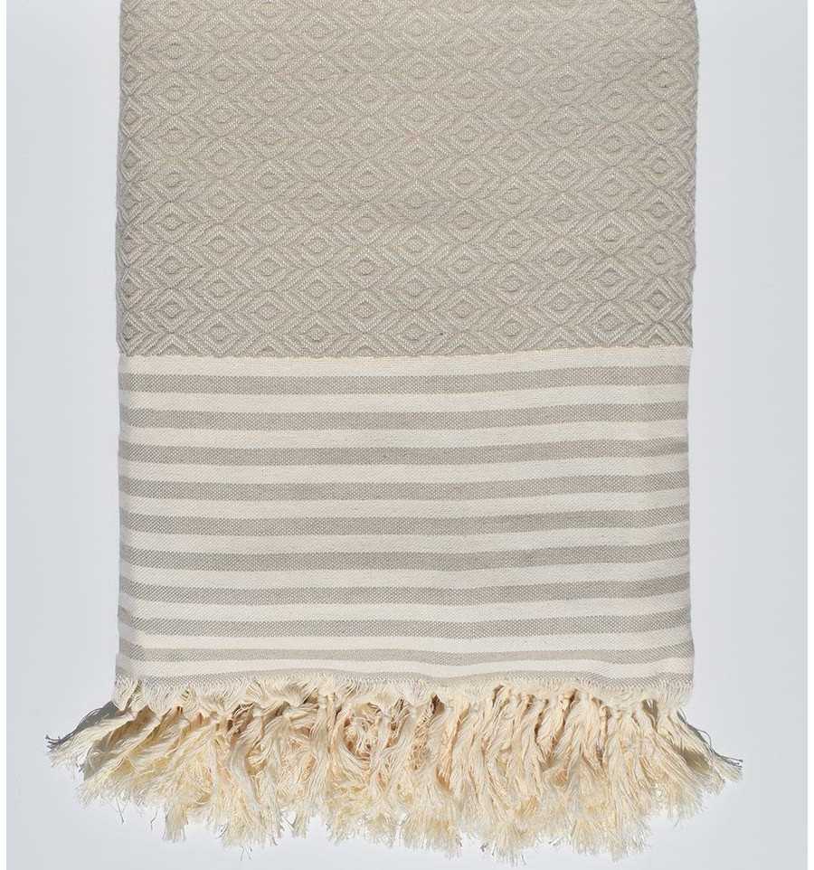 light beige Throw Blanket  - 1