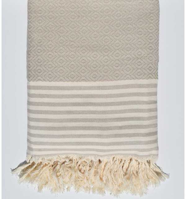 light beige Throw Blanket  - 1