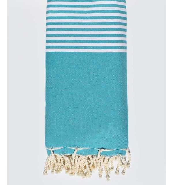 Blue Munsell throw Fouta Tunisia - 1