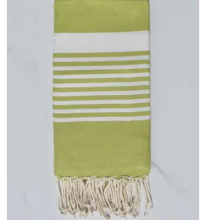 Pistachio arthur beach towel Fouta Tunisia - 1 2