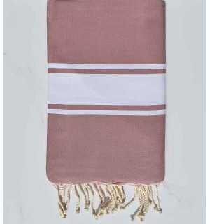 Flat lilac pink fouta Fouta Tunisia - 1