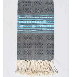 Thalasso navy blue and azure fouta Fouta Tunisia - 1