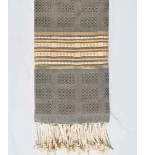 thalasso pale green beach towel Fouta Tunisia - 1