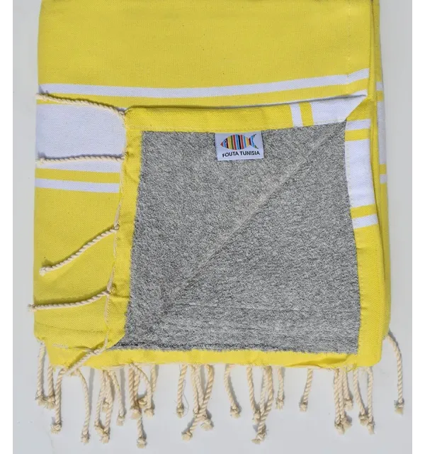 Yellow beach towel sponge  - 1