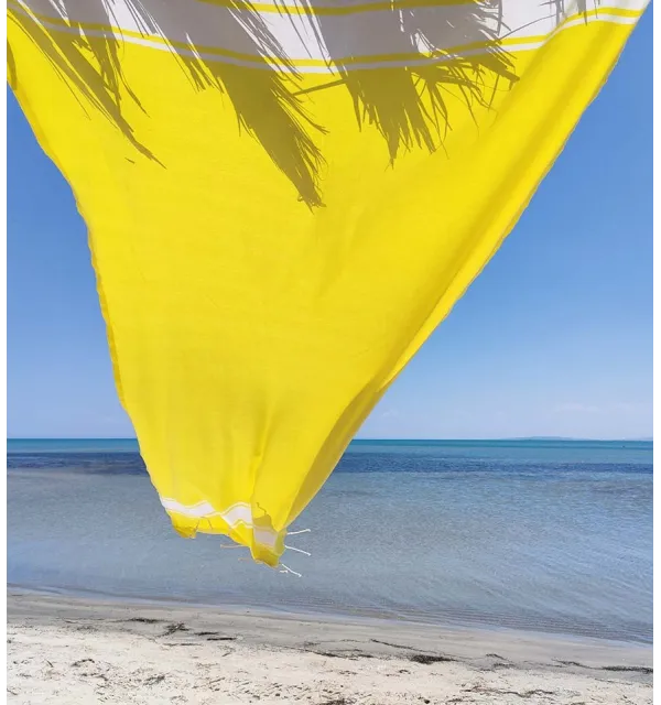 Flat yellow fouta Fouta Tunisia - 3