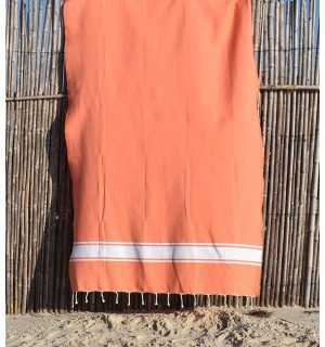 Beach towel flat coral Fouta Tunisia - 3