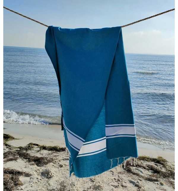 Beach Towel Flat blue Duck  - 3