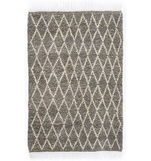 Berber carpet in pure wool with diamond patterns Fouta Tunisia - 1