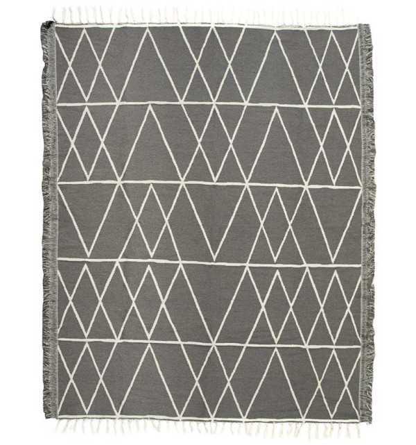 Gray carpet Fouta Tunisia - 1