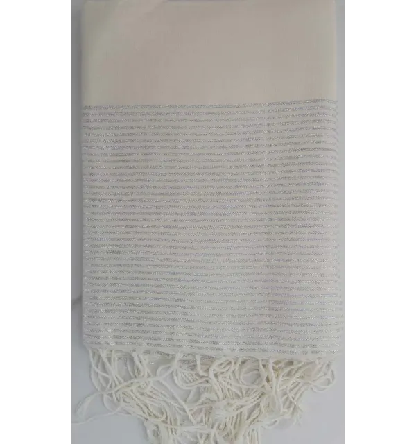 Flat  blond lurex fouta 
