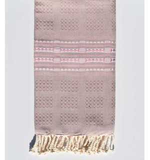 Beach towel Thalasso old pink Fouta Tunisia - 1