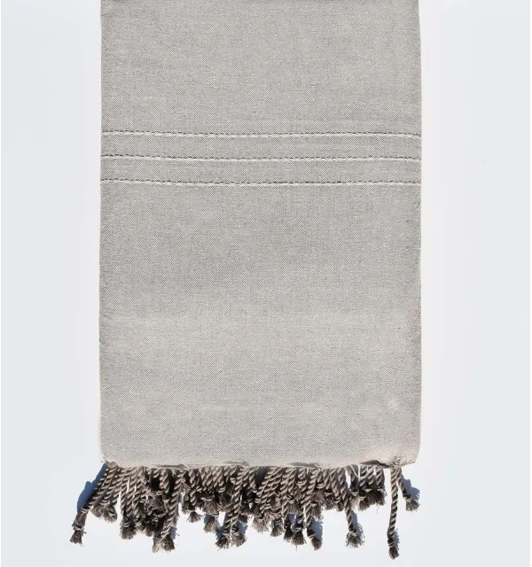 Thrown greige 2m x 2m Fouta Tunisia - 1