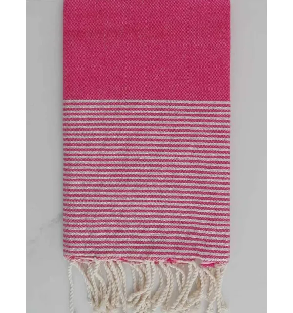Flat pink lurex fouta Fouta Tunisia - 1
