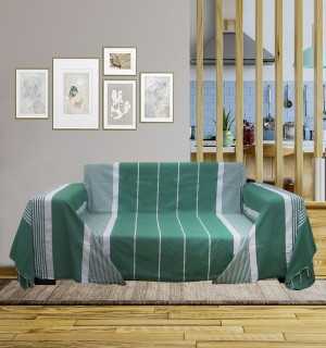 Green Throw Fouta Tunisia - 1