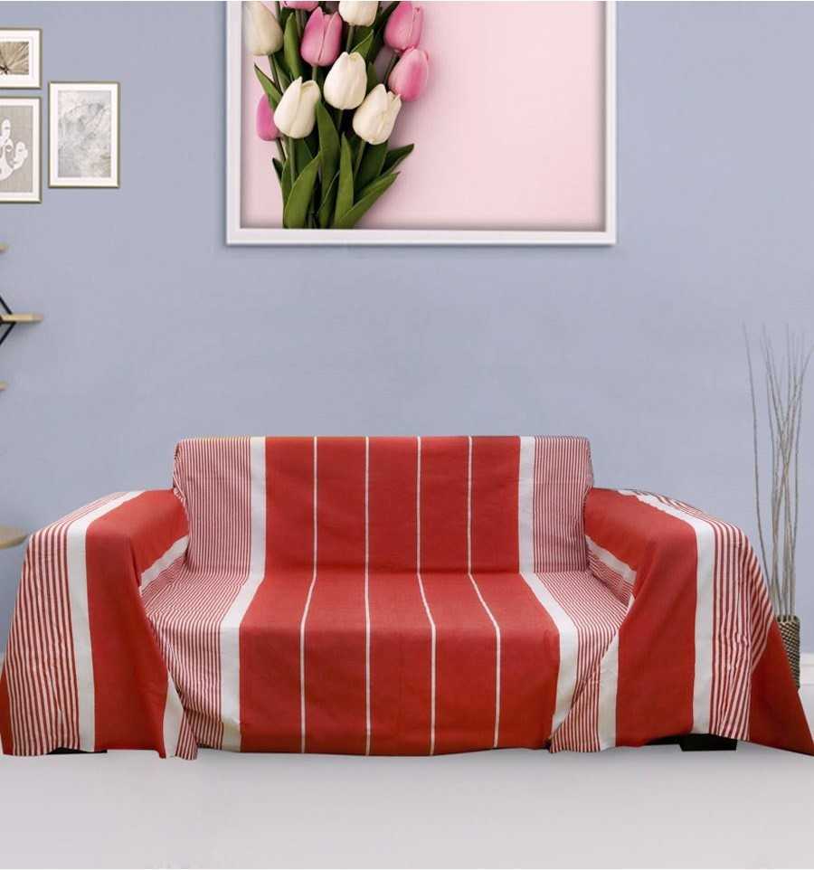 Red throw Fouta Tunisia - 1