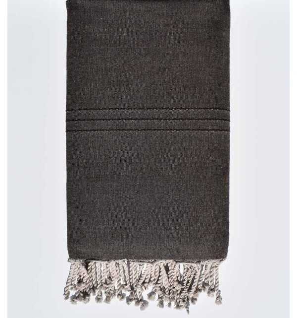 Thrown dark brown Fouta Tunisia - 1