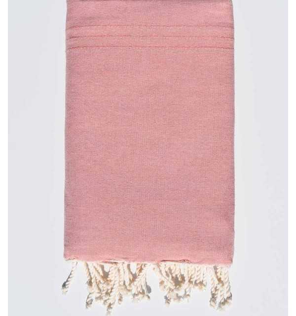 Thrown medium pink Fouta Tunisia - 2