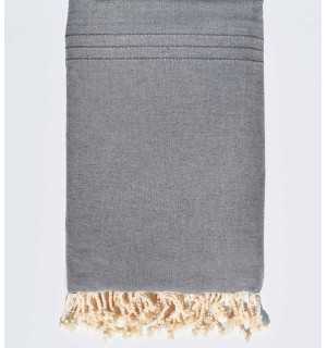 Thrown horizon gray Fouta Tunisia - 1 2