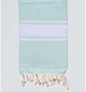 Beach towel very light azure Fouta Tunisia - 1