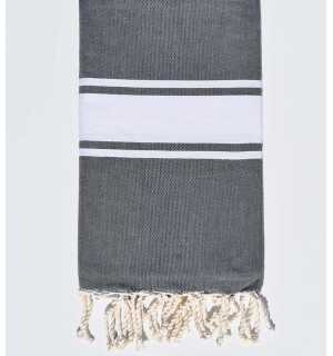 Flat blue grey fouta Fouta Tunisia - 1