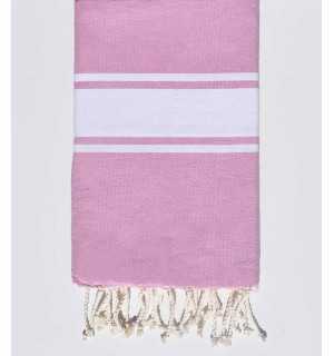 Beach towel lilac pink Fouta Tunisia - 1