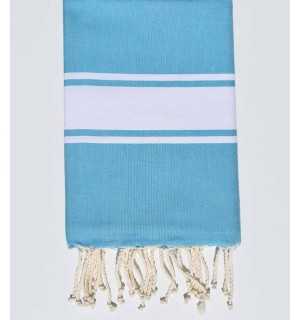 Flat steel blue fouta Fouta Tunisia - 1