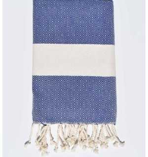 Beach Towel Diamond Blue Fouta Tunisia - 1 2