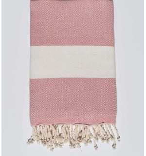 Beach Towel Diamond sweet pink Fouta Tunisia - 1