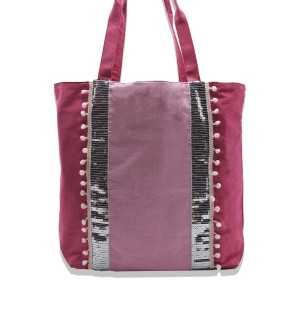 Saint Tropez bag Pink and light pink Fouta Tunisia - 1