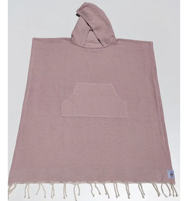 Poncho towel parrot Pink Fouta Tunisia - 2