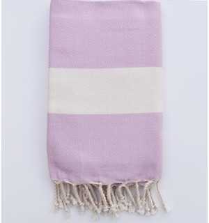 Beach Towel Diamond medium pink Fouta Tunisia - 1 2