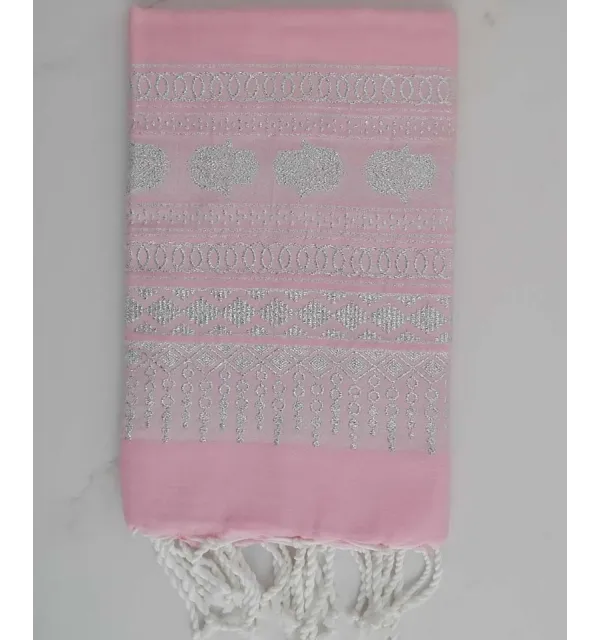 FOUTA KHOMSA Framboise rose 