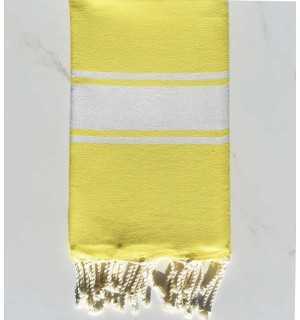 Flat lemon yellow fouta Fouta Tunisia - 1