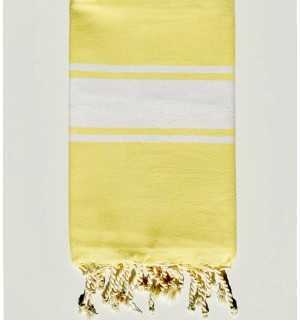 Flat light yellow fouta Fouta Tunisia - 1