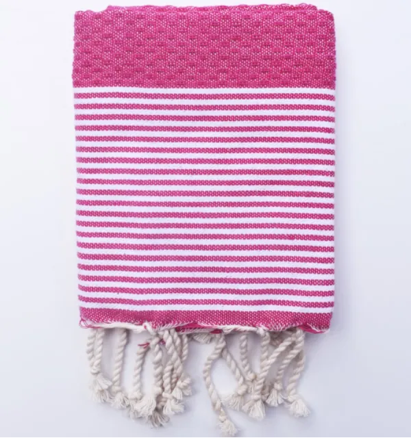 Dark pink napkin Fouta Tunisia - 1