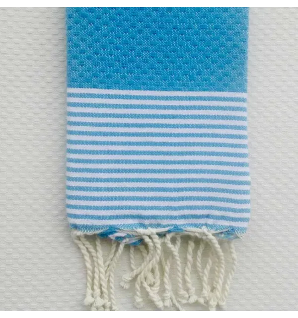 Deep sky blue napkin Fouta Tunisia - 1