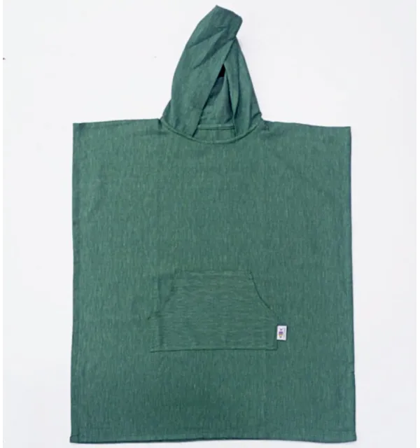 Poncho towel green Fouta Tunisia - 1