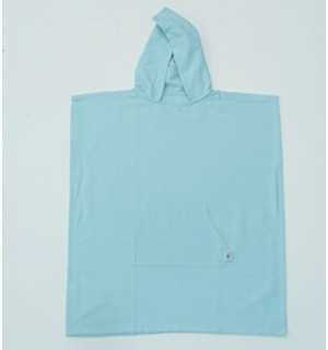 Poncho towel azure blue Fouta Tunisia - 1