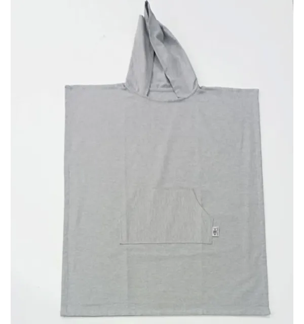 Poncho towel gray Fouta Tunisia - 1
