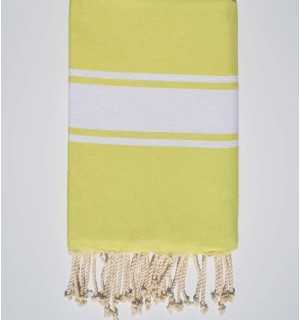 Beach towel yellow chrome Fouta Tunisia - 1