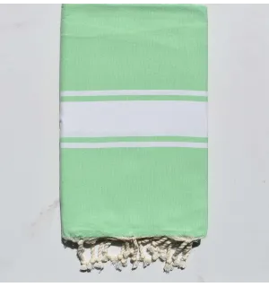 Beach towel jade green Fouta Tunisia - 1